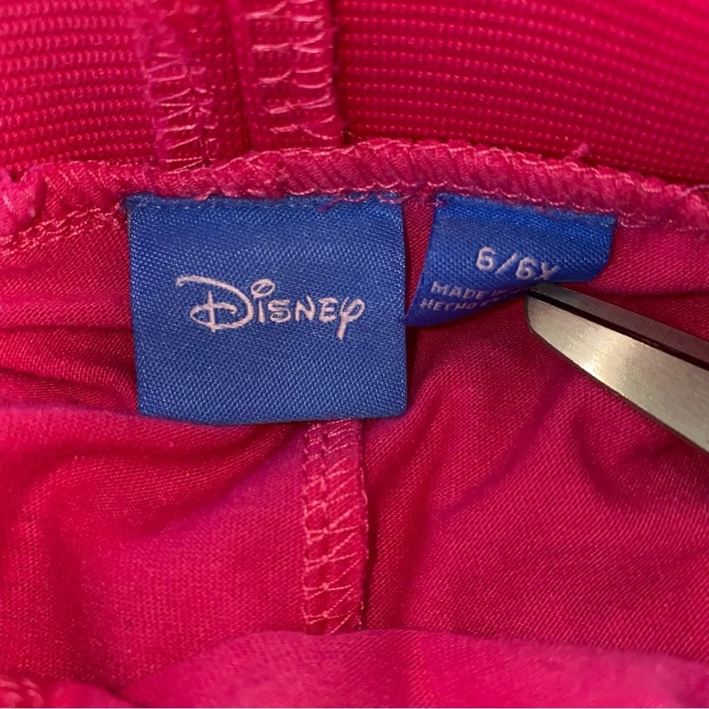 Disney Skirt Polka Dot Pink White tulle Size 6/6x Pull On‎ Skort Elastic waist